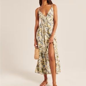 Abercrombie & Fitch Button-Through Maxi Dress
